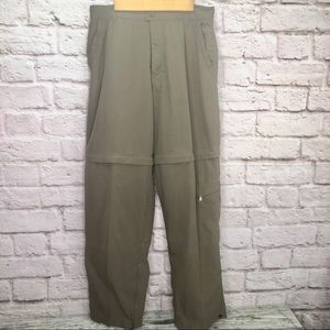 Royal Robbins Womens Convertible Hiking Pants 28”x28” Sz 8 Nylon  Taupe/Brown